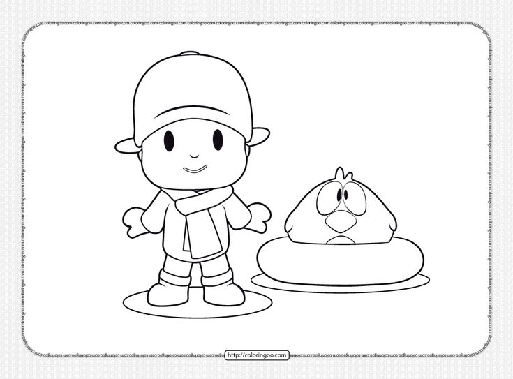 Printable pocoyo and sleepy bird coloring page bird coloring pages coloring pages sleepy bird