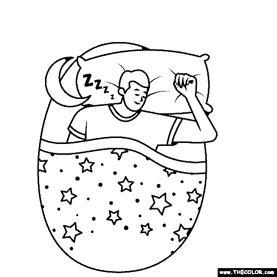 Dreaing coloring page