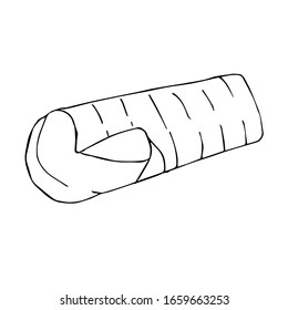 Amazing isolated outline eraser rubber on stock vector royalty free