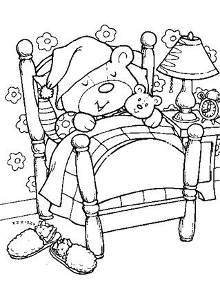 Teddy bears coloring page