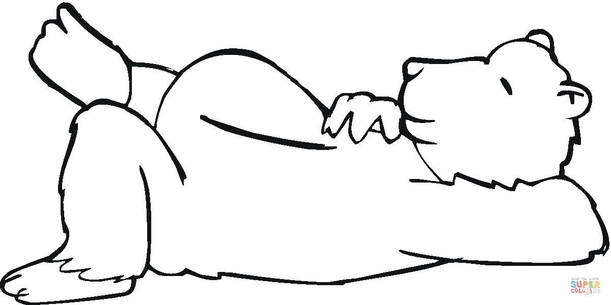 Brown bear coloring page free printable coloring pages