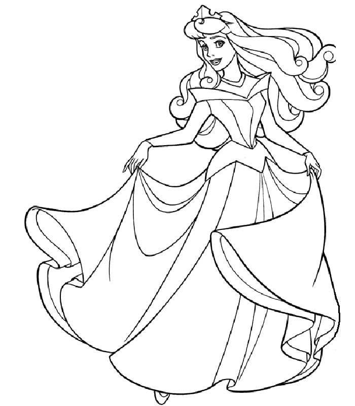 Coloring page sleeping beauty animation movies â printable coloring pages