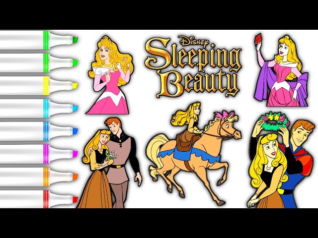Disney princess aurora sleeping beauty coloring pages