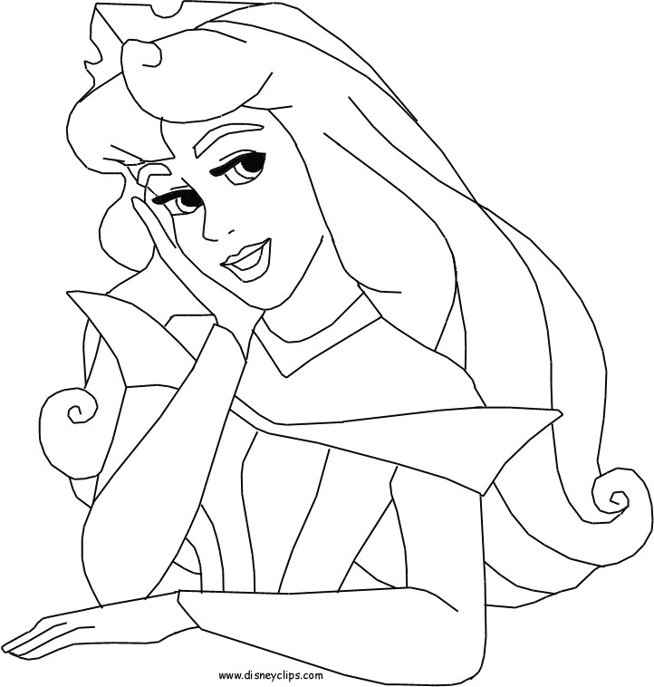 Sleeping beauty coloring pages