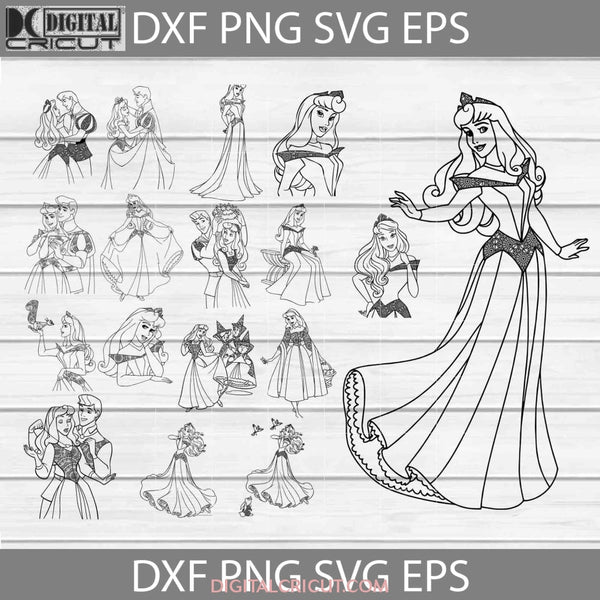 Aurora mandala svg sleeping beauty mandala svg bundle cartoon svg cricut file clipart svg png eps dxf â
