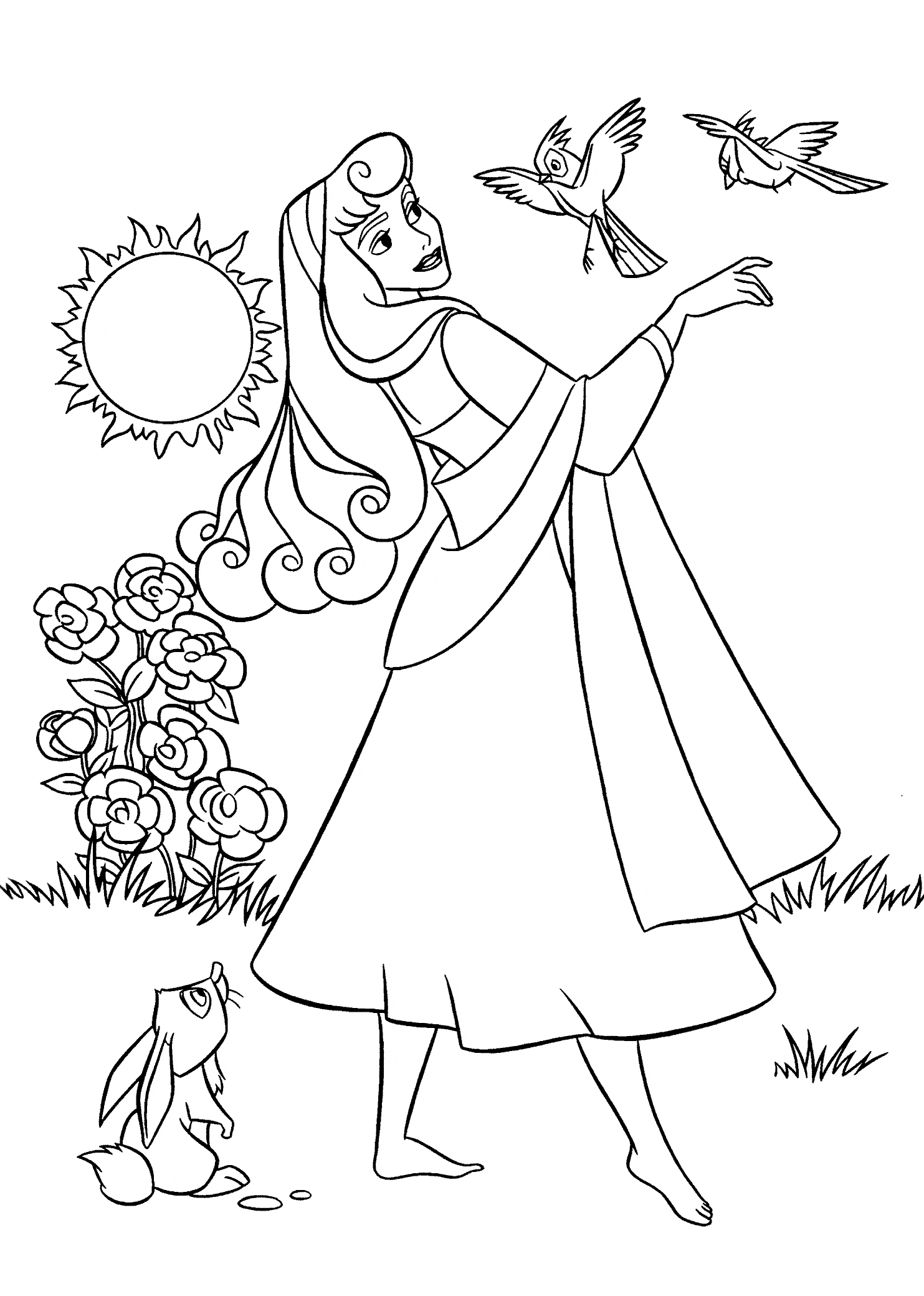 Sleeping beauty color sheets