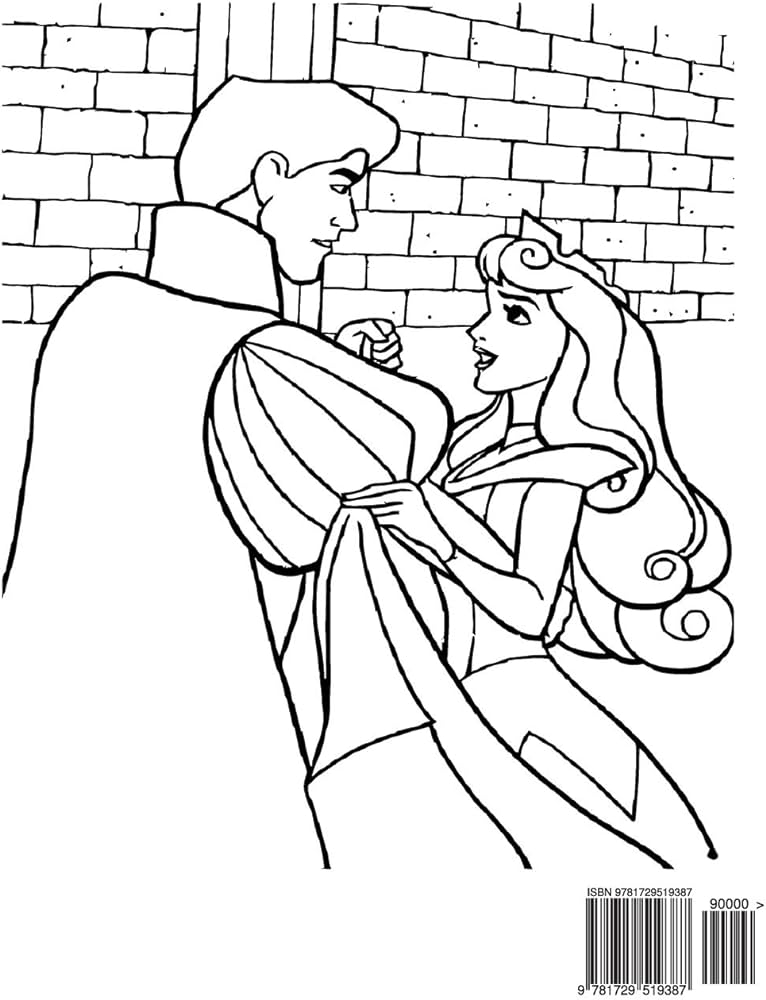 Sleeping beauty coloring book coloring book for kids and adults activity book with fun easy and relaxing coloring pages by