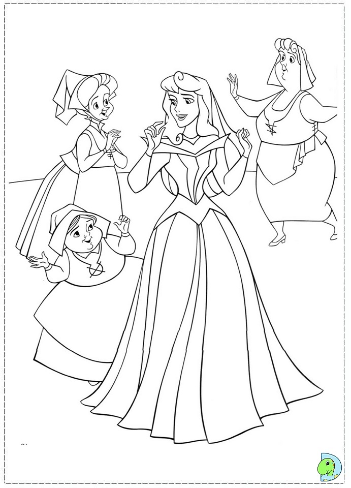Sleeping beauty coloring page aurora coloring page