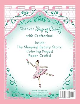 Sleeping beauty coloring craft book crafterina book series salgado vanessa books