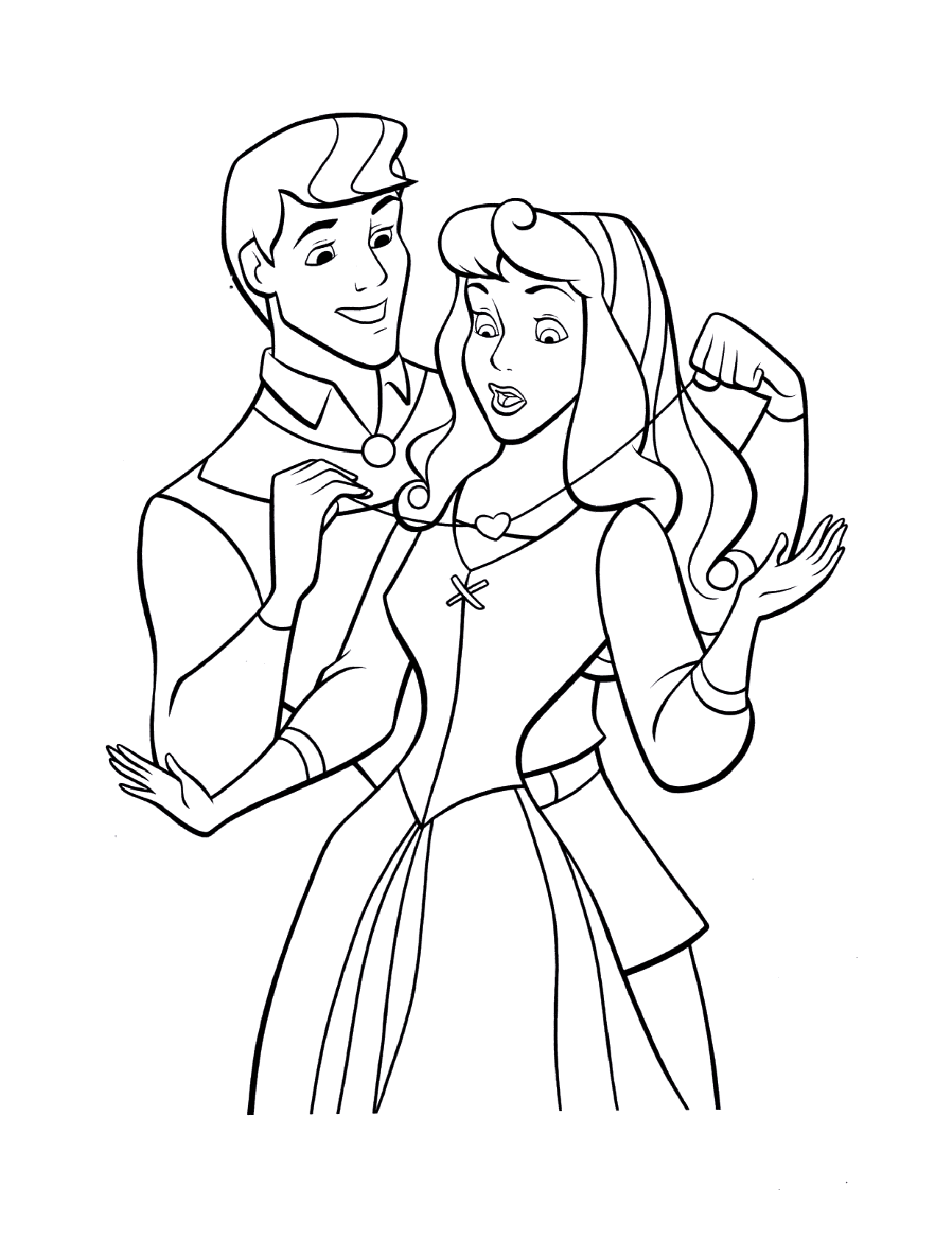 Sleeping beauty coloring pages to download