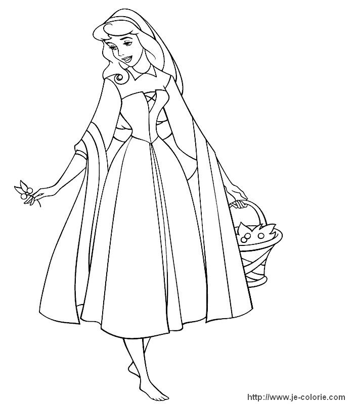 Coloring page sleeping beauty animation movies â printable coloring pages