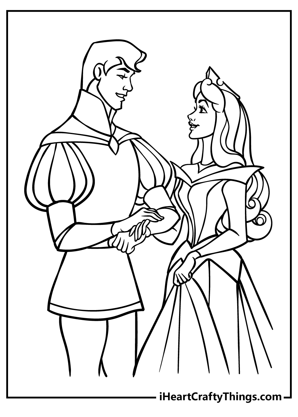 Sleeping beauty coloring pages free printables