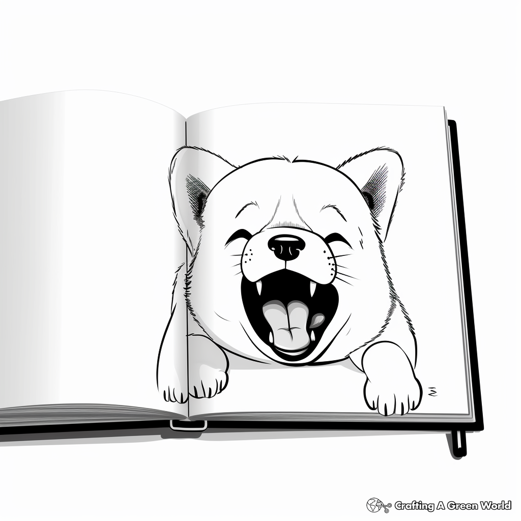 Shiba inu coloring pages