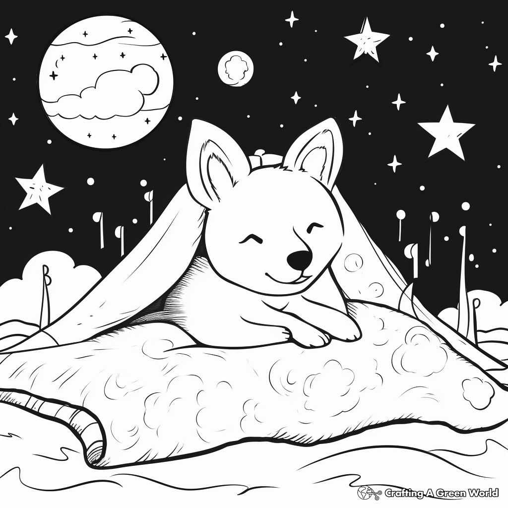 Shiba inu coloring pages