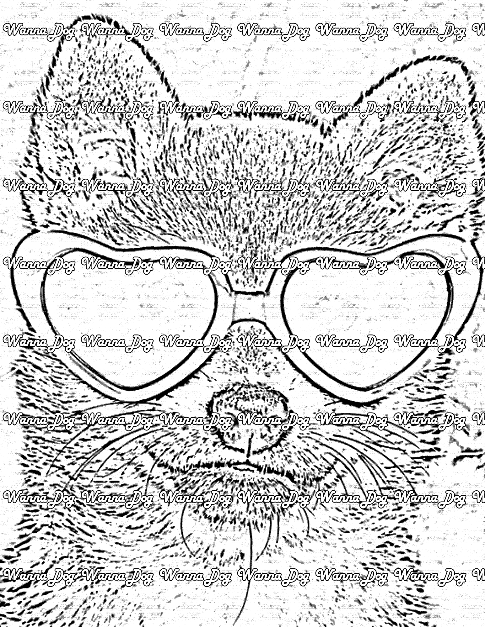 Shiba inu coloring pages â wanna dog