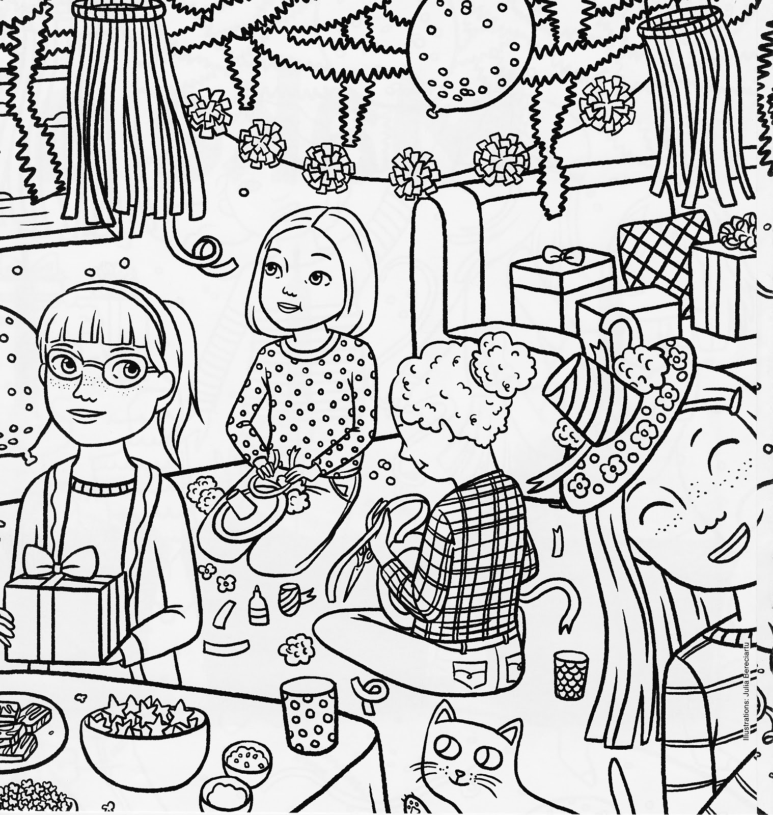 Bonggamom finds american girl magazine special birthday coloring page