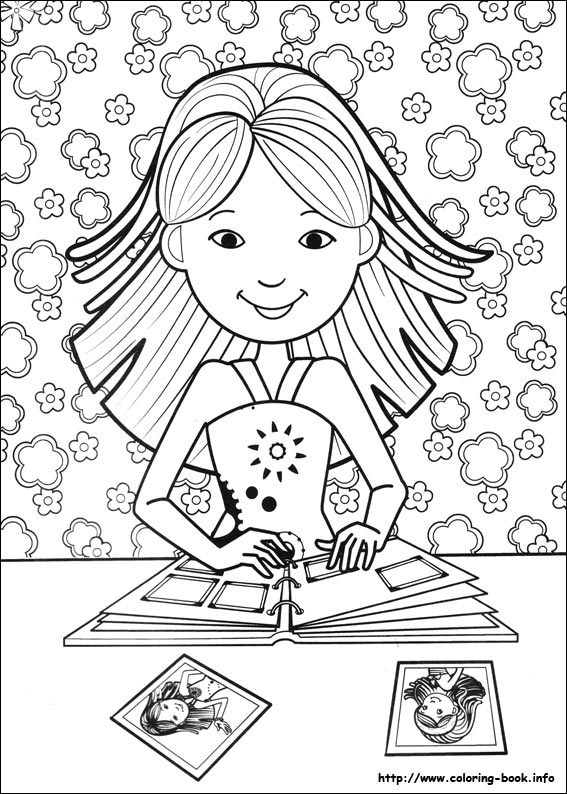 Groovy girls coloring picture