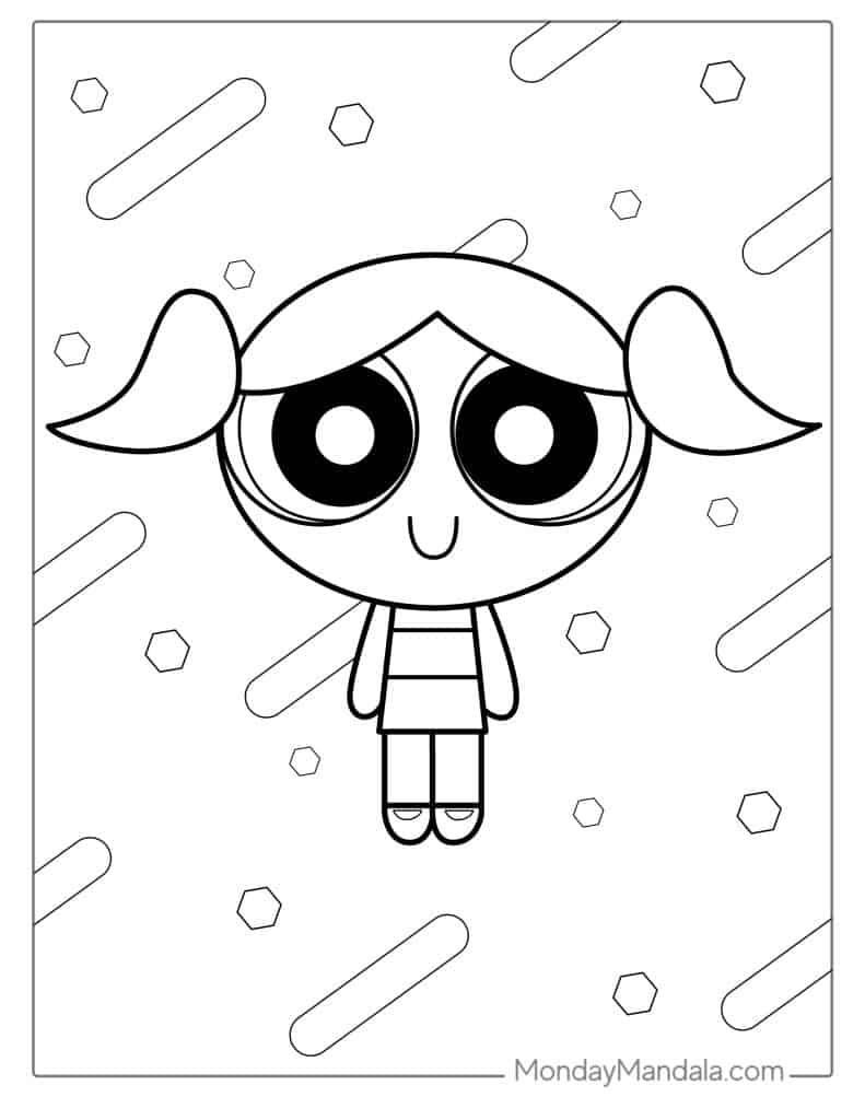 Powerpuff girls coloring pages free pdf printables