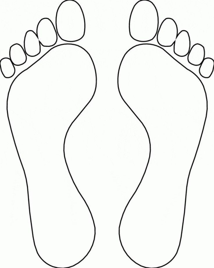 Foot printable templates printable free clip art library free coloring pages