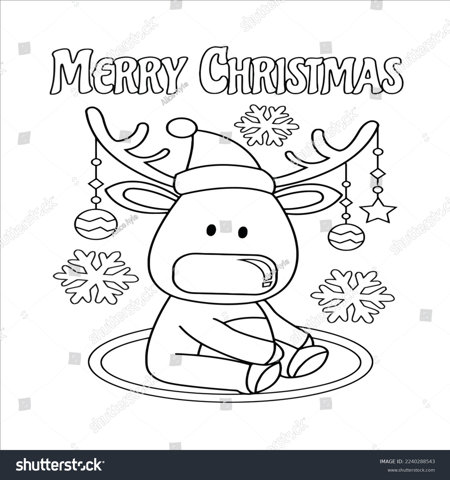 Night before christmas santa claus big stock vector royalty free