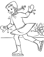 Sleigh coloring page winter sledding