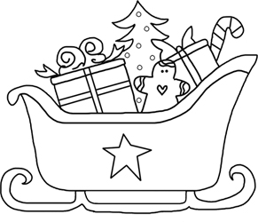 Santas sleigh templates