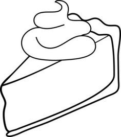 Whipped topping coloring page more image piece cream pies sketch coloring page coloring pages pie drawing food coloring pages
