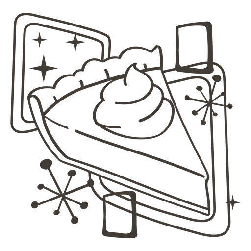 Pumpkin pie png designs for t shirt merch