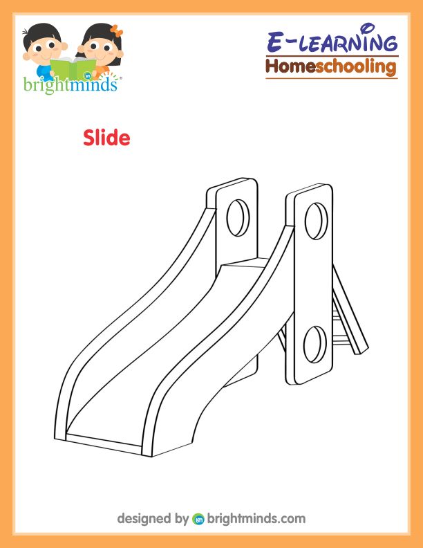 Slide coloring sheet bright minds platform