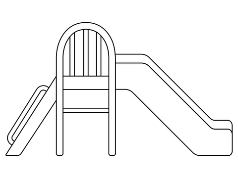 Playground slide coloring page free printable coloring pages