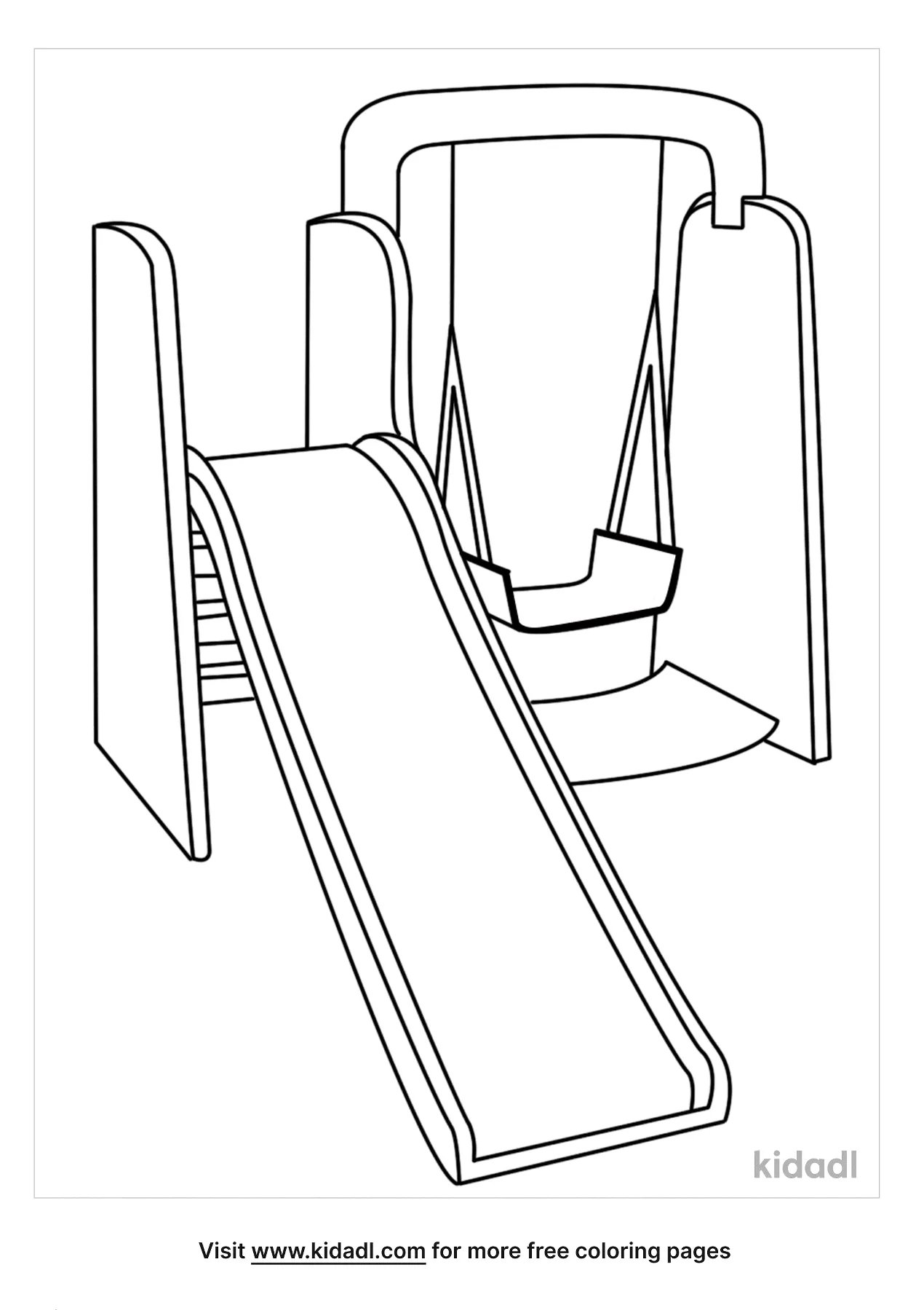Free slide coloring page coloring page printables