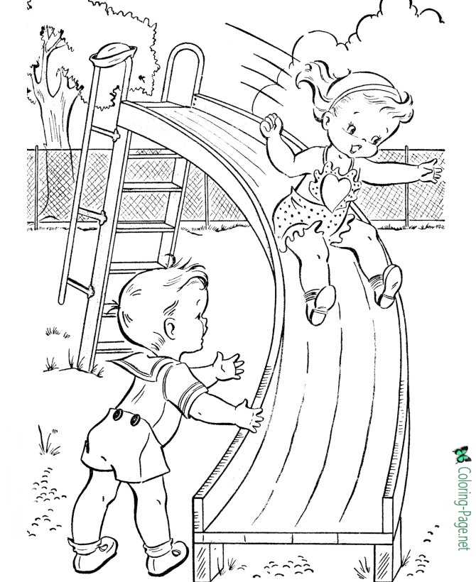Summer coloring pages