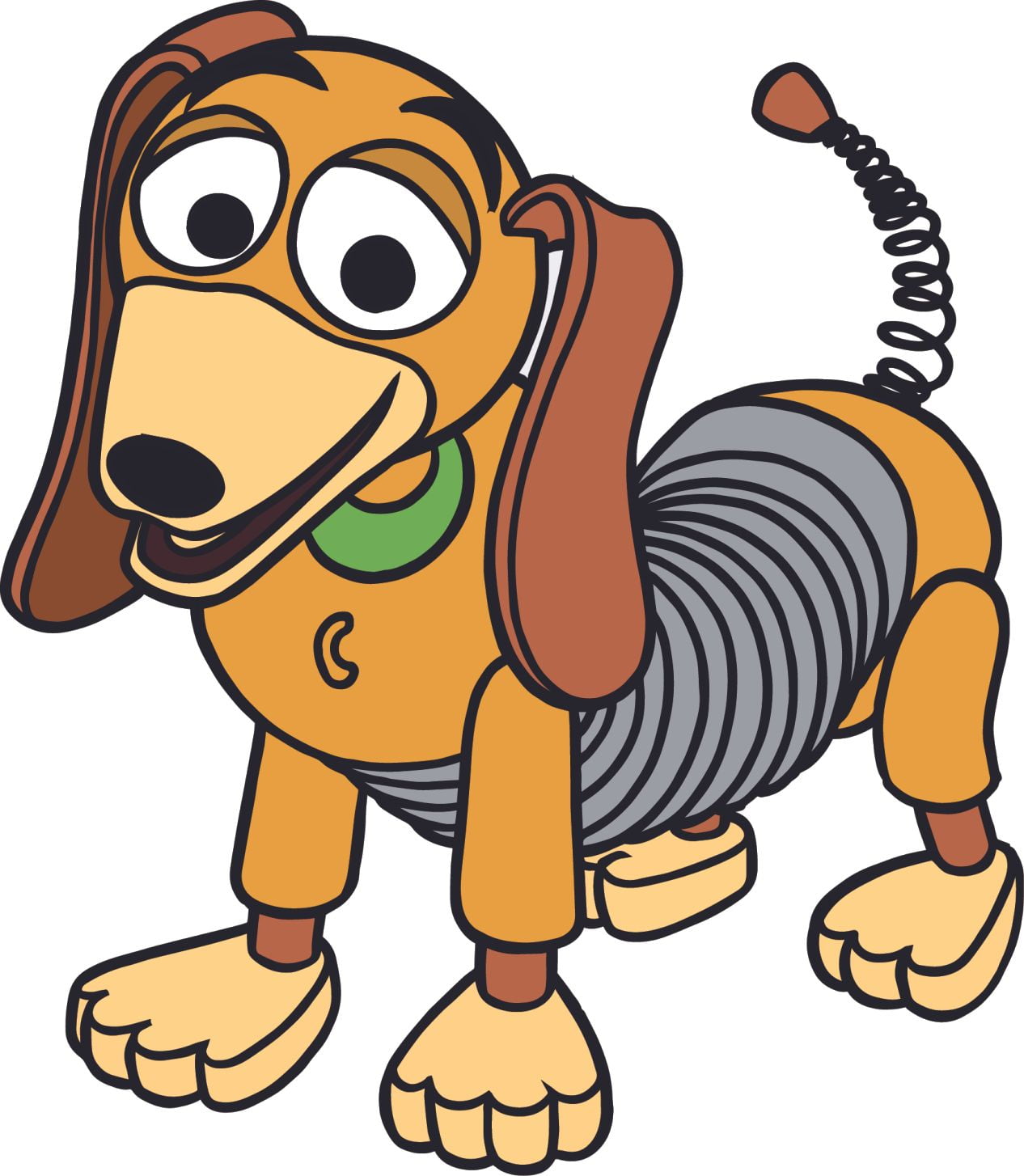 Slinky dog toy story cartoon characters decors wall sticker art design decal for girls boys kids room bedroom nursery kindergarten house home decor stickers wall art vinyl decoration x inch