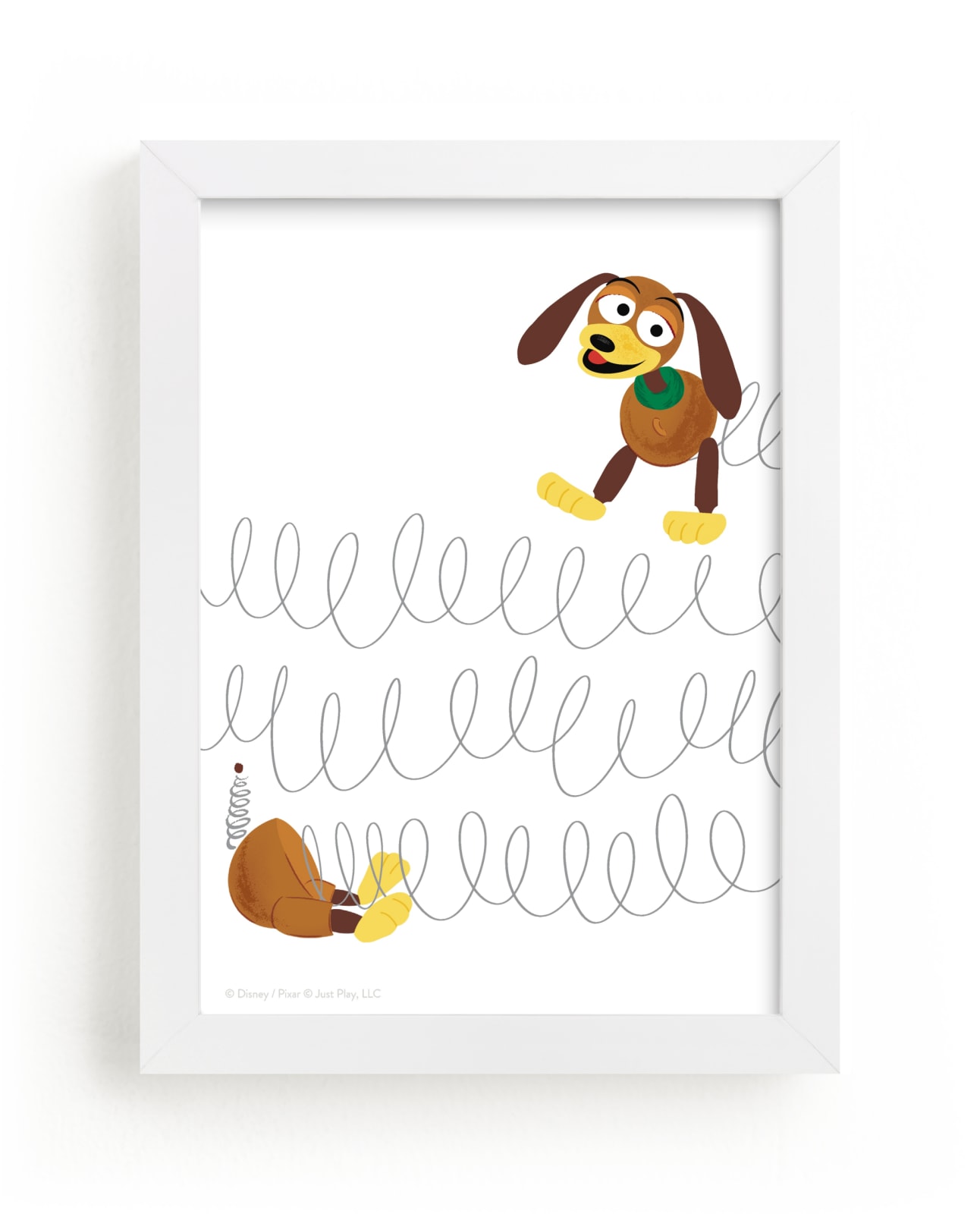 Disney and pixars toy story slinky dog saves the day disney art prints by jackie crawford