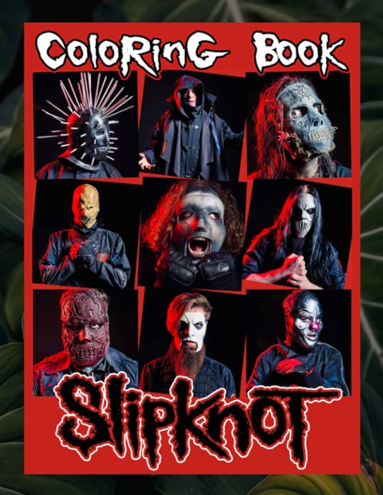 Slipknot coloring book premium unofficial slipknot coloring books for adults teenagers murray ayan books