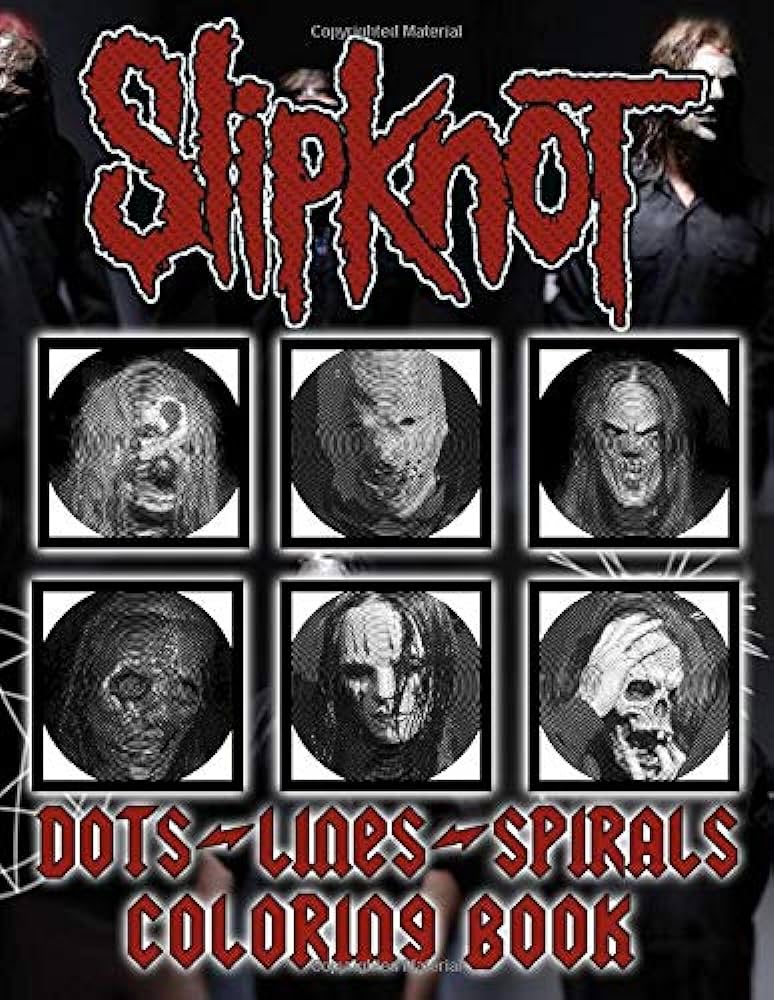 Slipknot dots lines spirals coloring book slipknot great color activity books for kid and adult relaxing szakaly ervin books