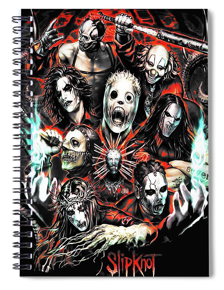 Slipknot band rock spiral notebook by rock ziemens