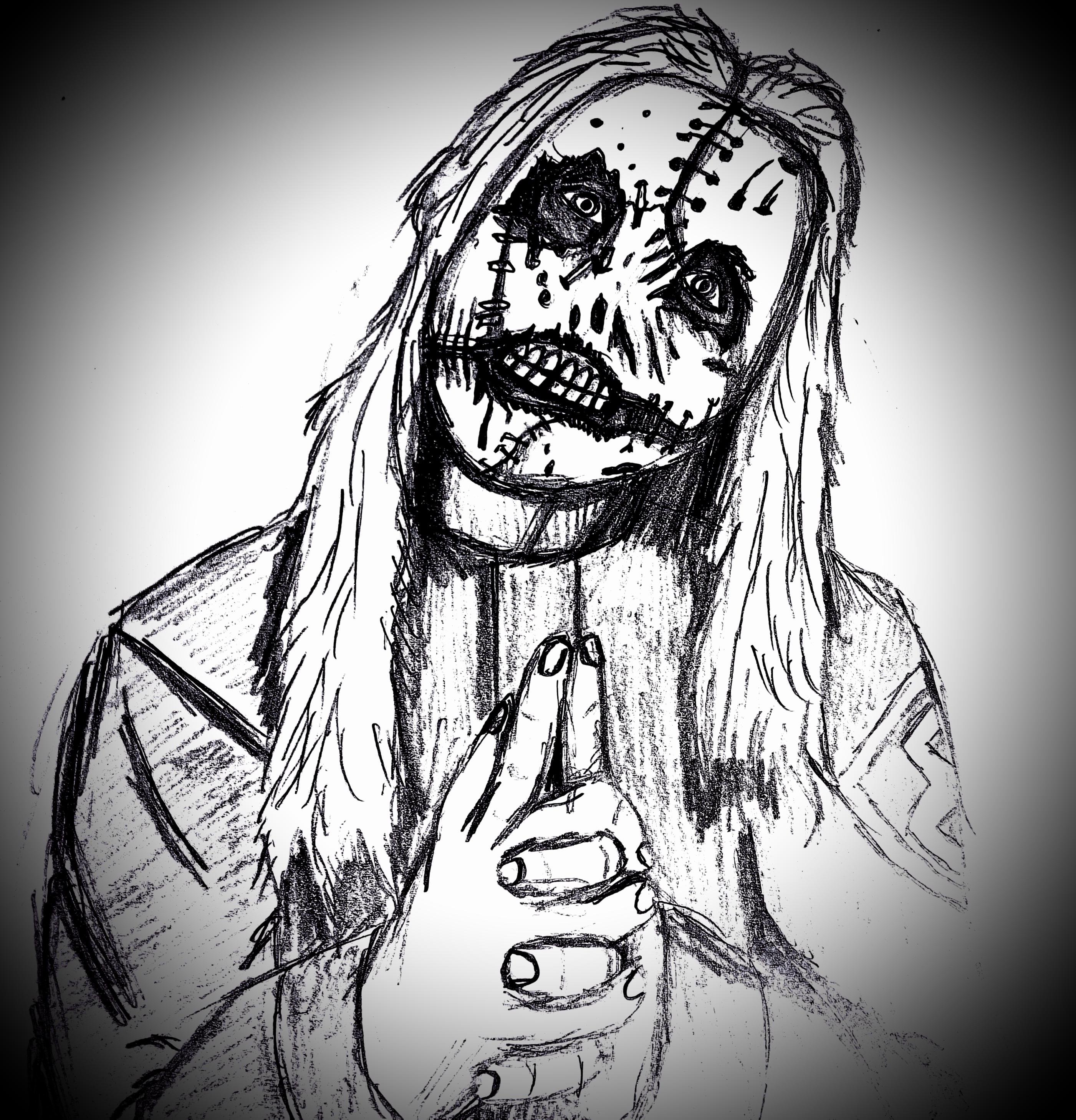 Drawing of corey during vol i did a while back rslipknot