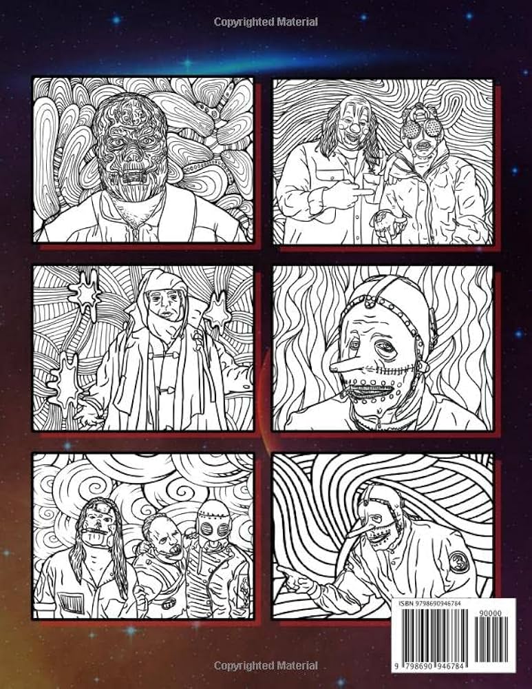 Slipknot coloring book slipknot beautiful simple designs adult coloring books for men and women designed to relax and calm murray ayan books