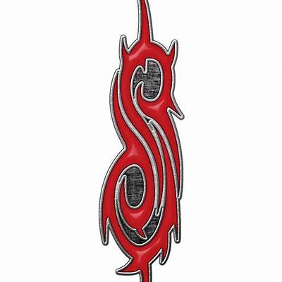 Slipknot pin badge tribals band logo new official red lapel metal one size