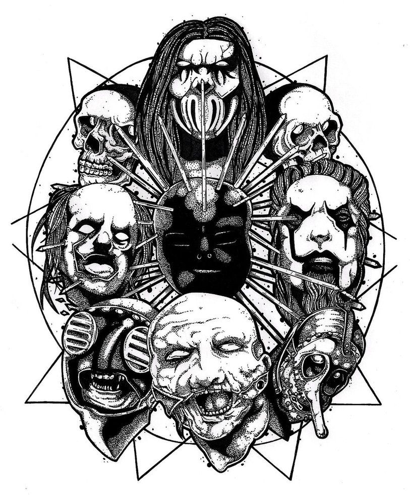 Pin by sxrcarmona on slipknot fan art drawing tarot cards art art drawings sketches