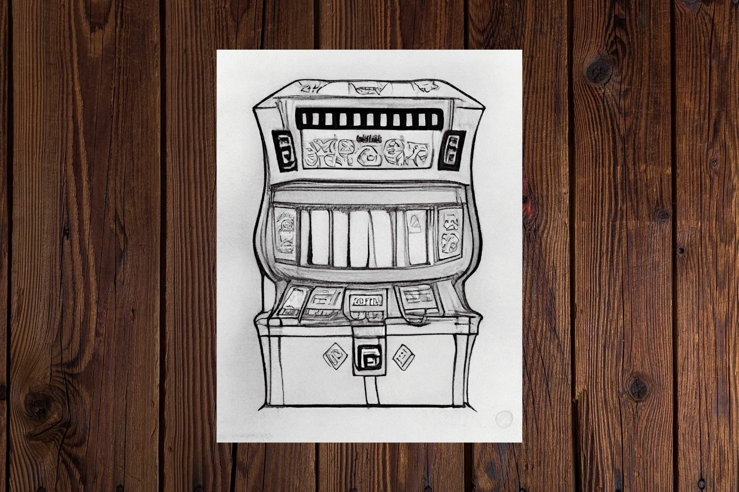 Slot machines coloring pages