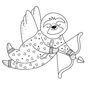 Sloth coloring pages printable for free download