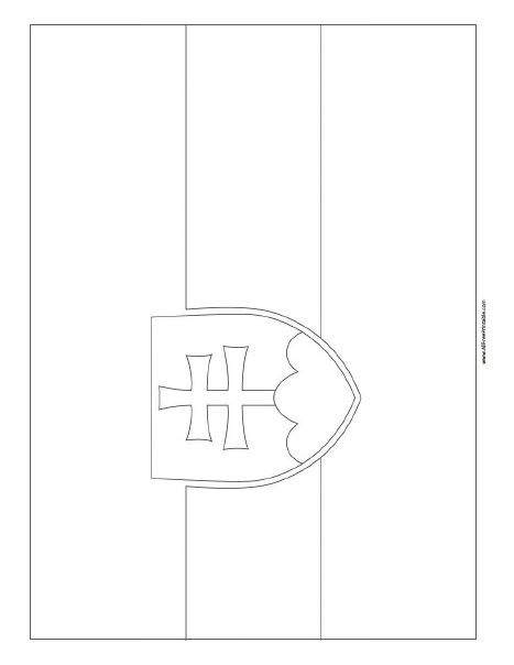 Slovakia flag coloring page