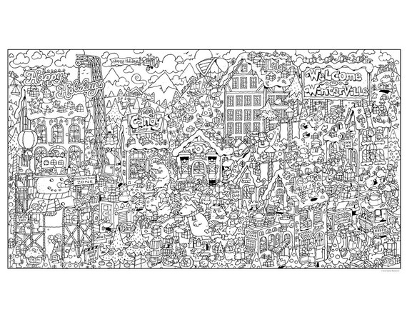 Happy holidays coloring page download now