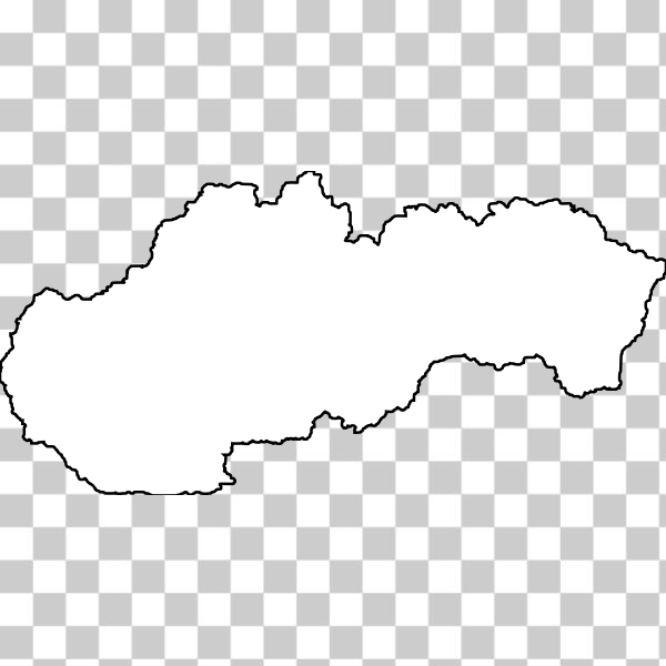 Free svg outline of slovakia
