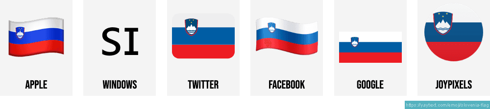 Ðð flag of slovenia emoji