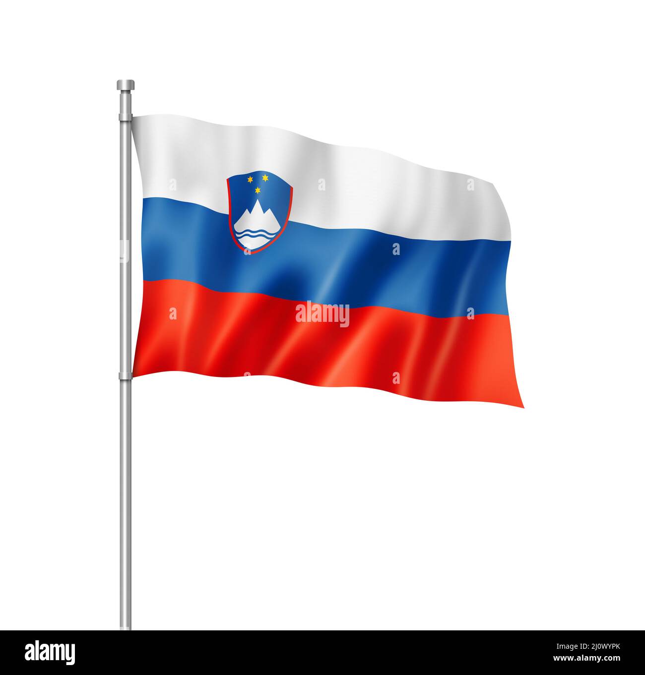 Flag slovenian cut out stock images pictures