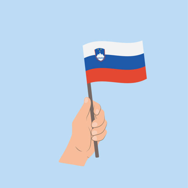 Flag of slovenia stock illustrations royalty