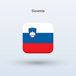 Slovenia flag vector images over
